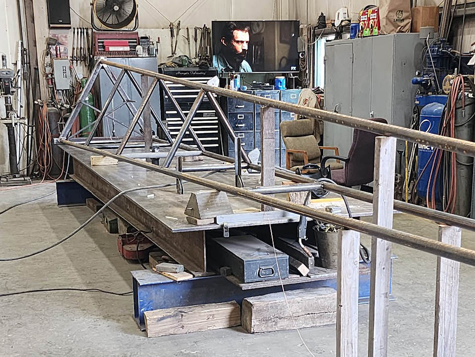 Beginning of the Fabrication of a Radio Tower